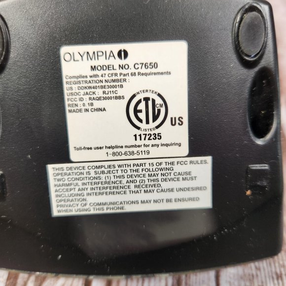 OLYMPIA C7650 Camo Camouflage Realtree Cordless Phone Tested Works - Picture 4 of 6